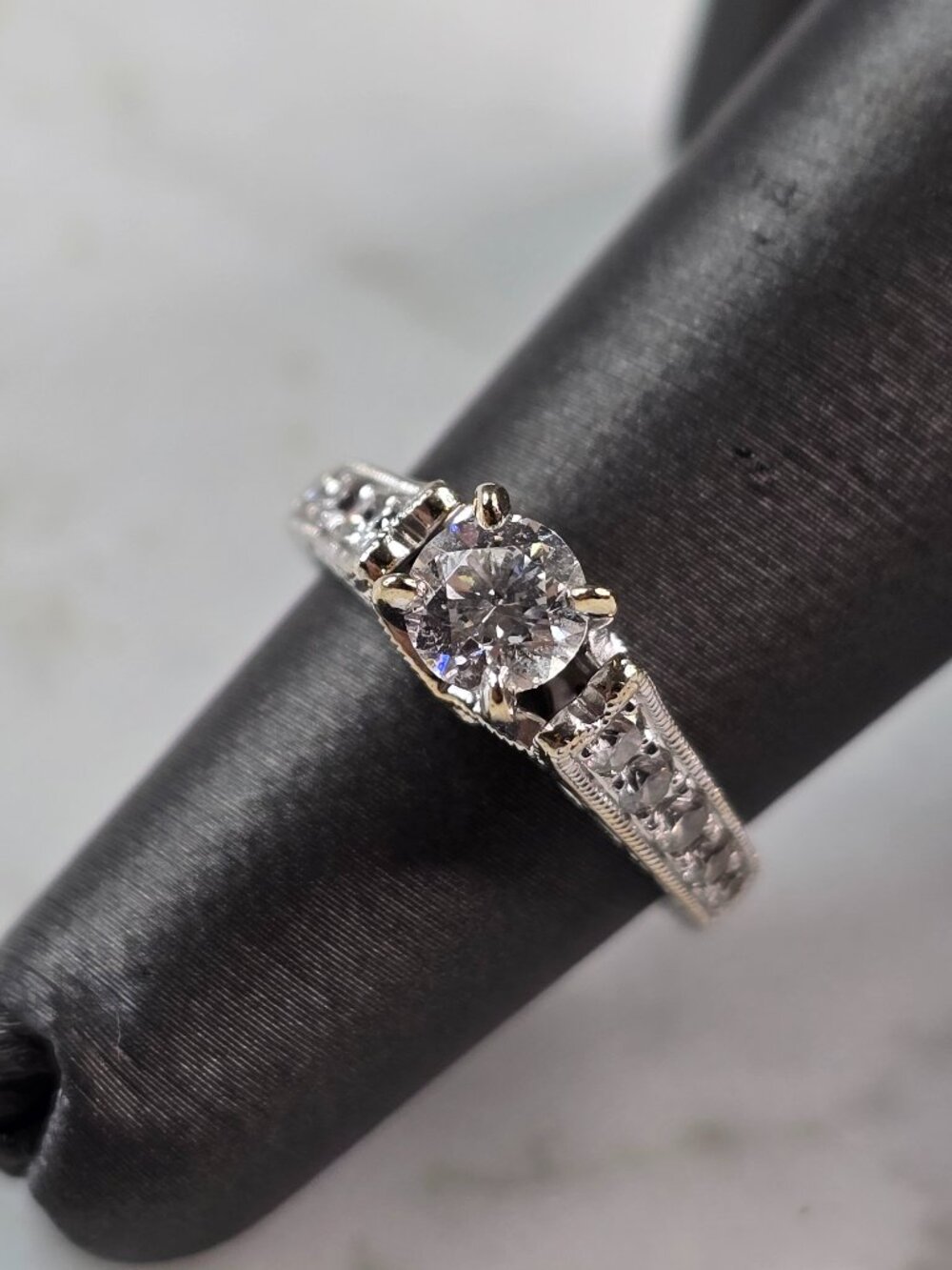 Women's Vintage Estate 14K White Gold 1.21cts Diamond Ring, 3.3g E2447